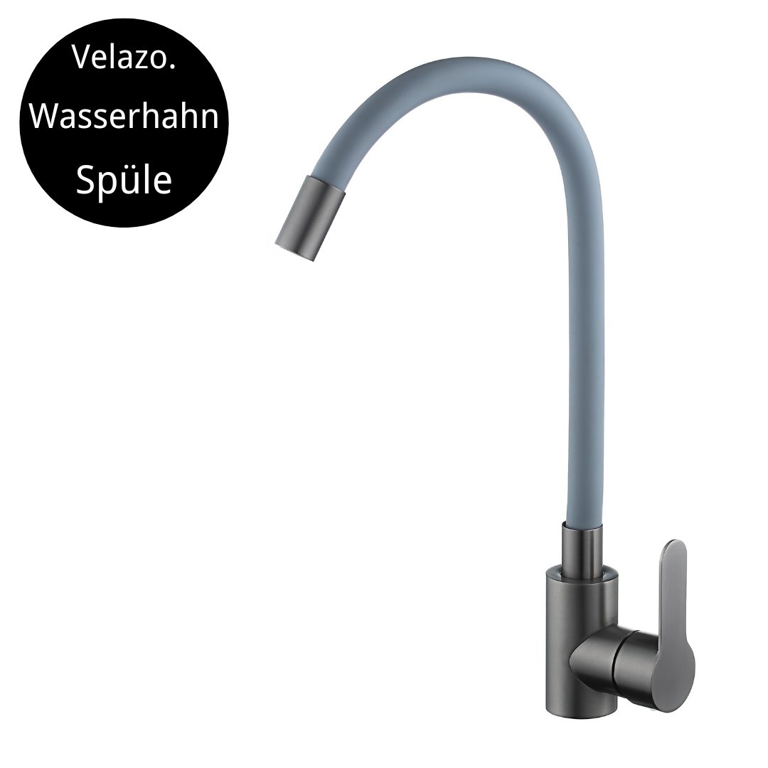 Küchenarmatur mit flexiblem Auslauf GreyFlexi / Graphit 