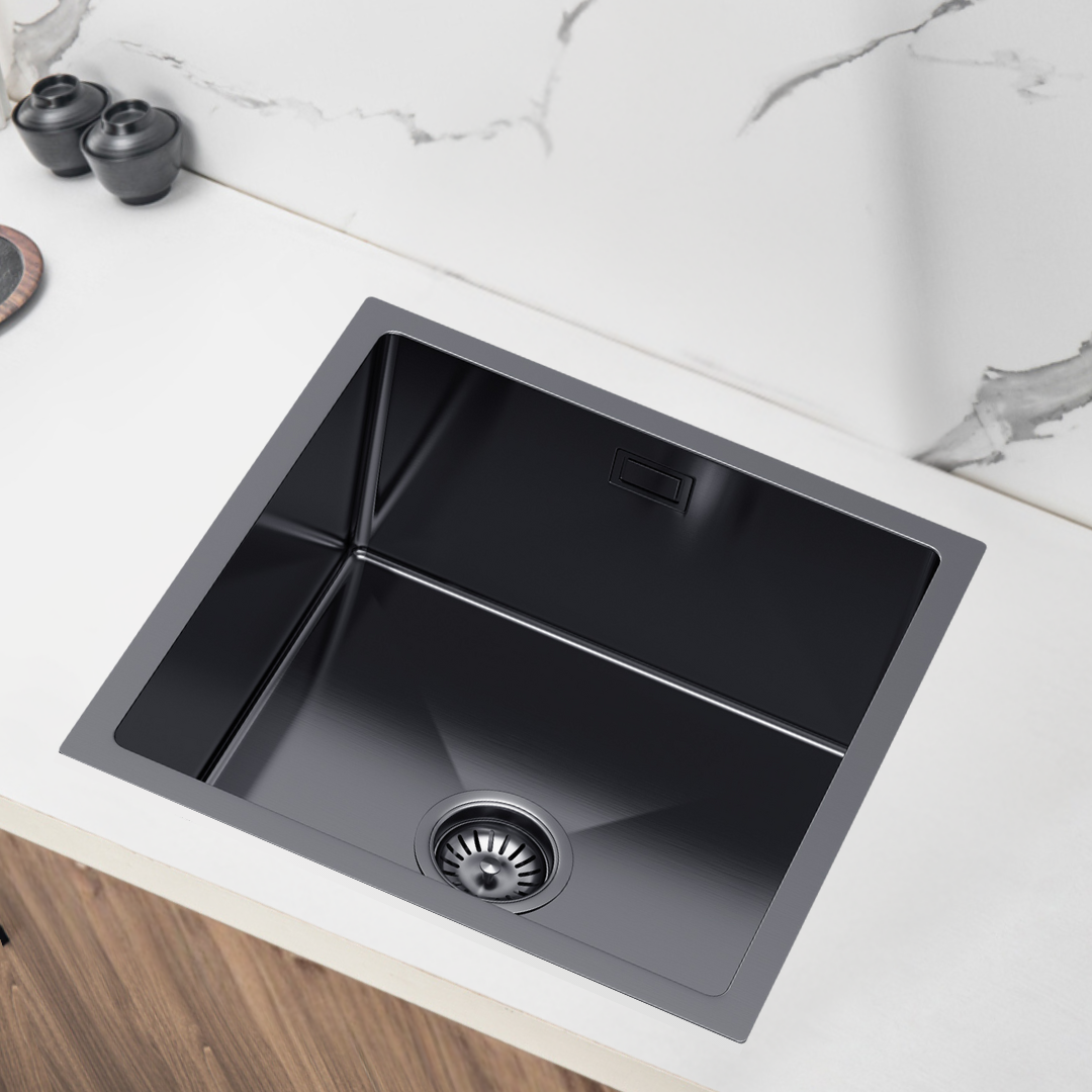 Single bowl sink Black - 44x44cm from Velazo.