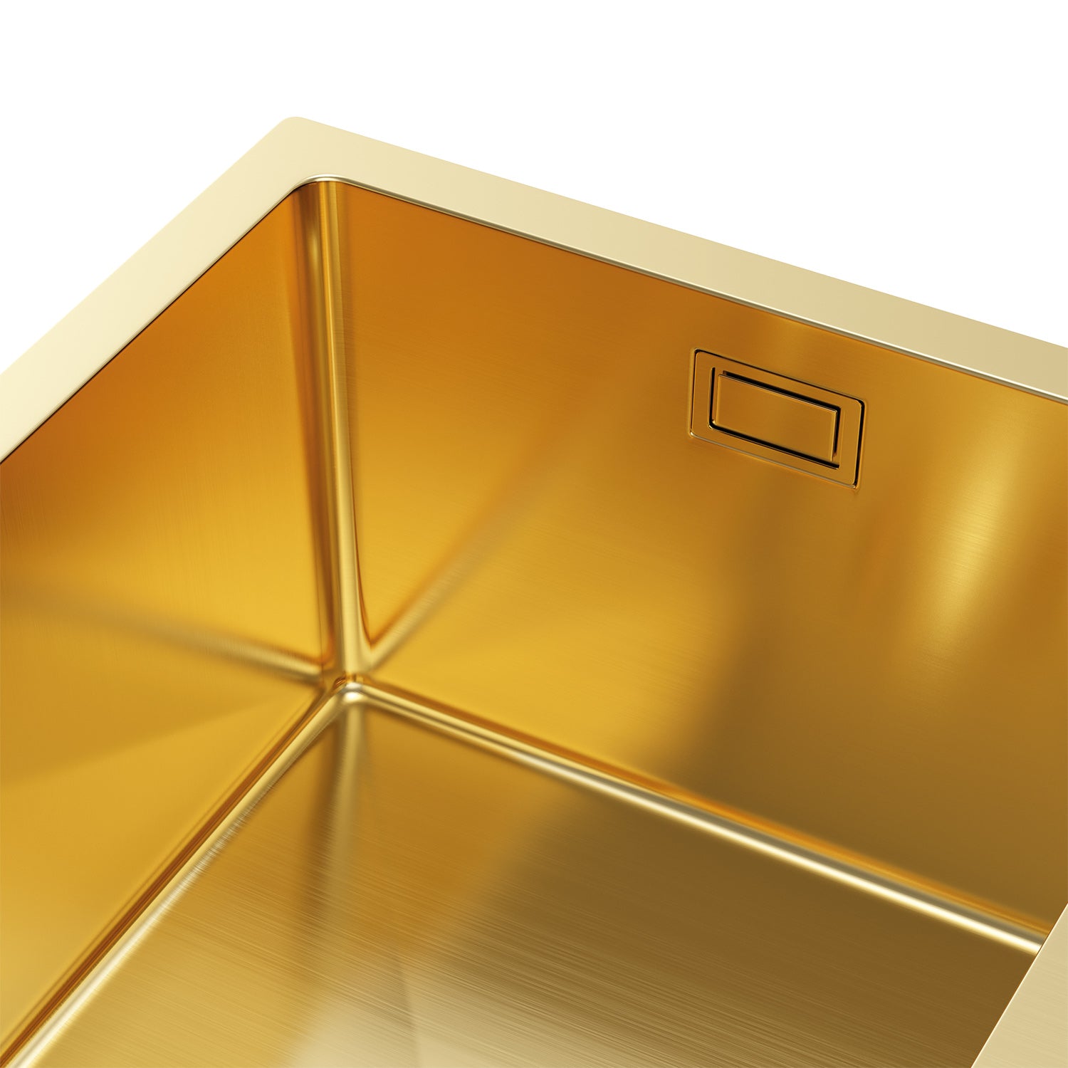 Edelstahl-Küchenspülbecken 37x45 Gold