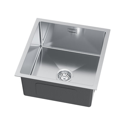 Single-bowl steel sink - 47x45cm from Velazo. 