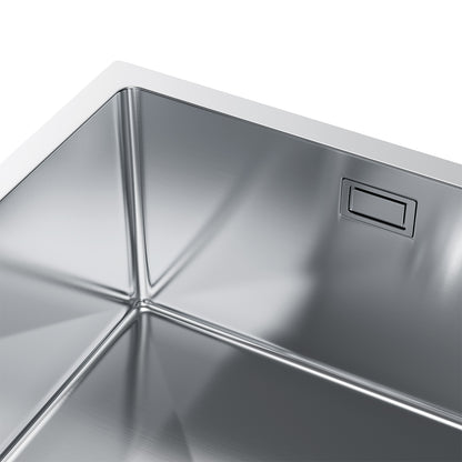 Single-bowl steel sink - 47x45cm from Velazo. 