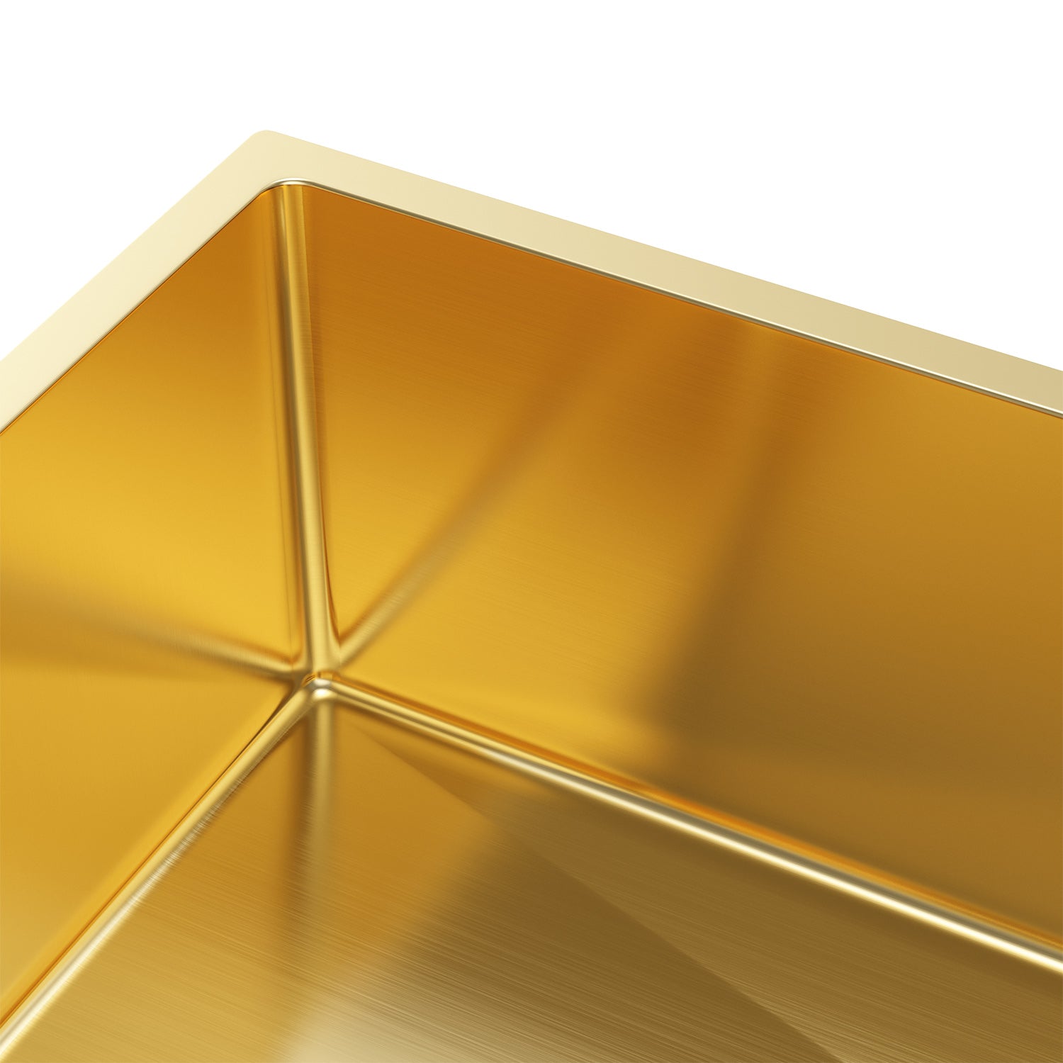 Goldenes Edelstahl-Spülbecken Einzelbecken – 74x44 cm von Velazo.