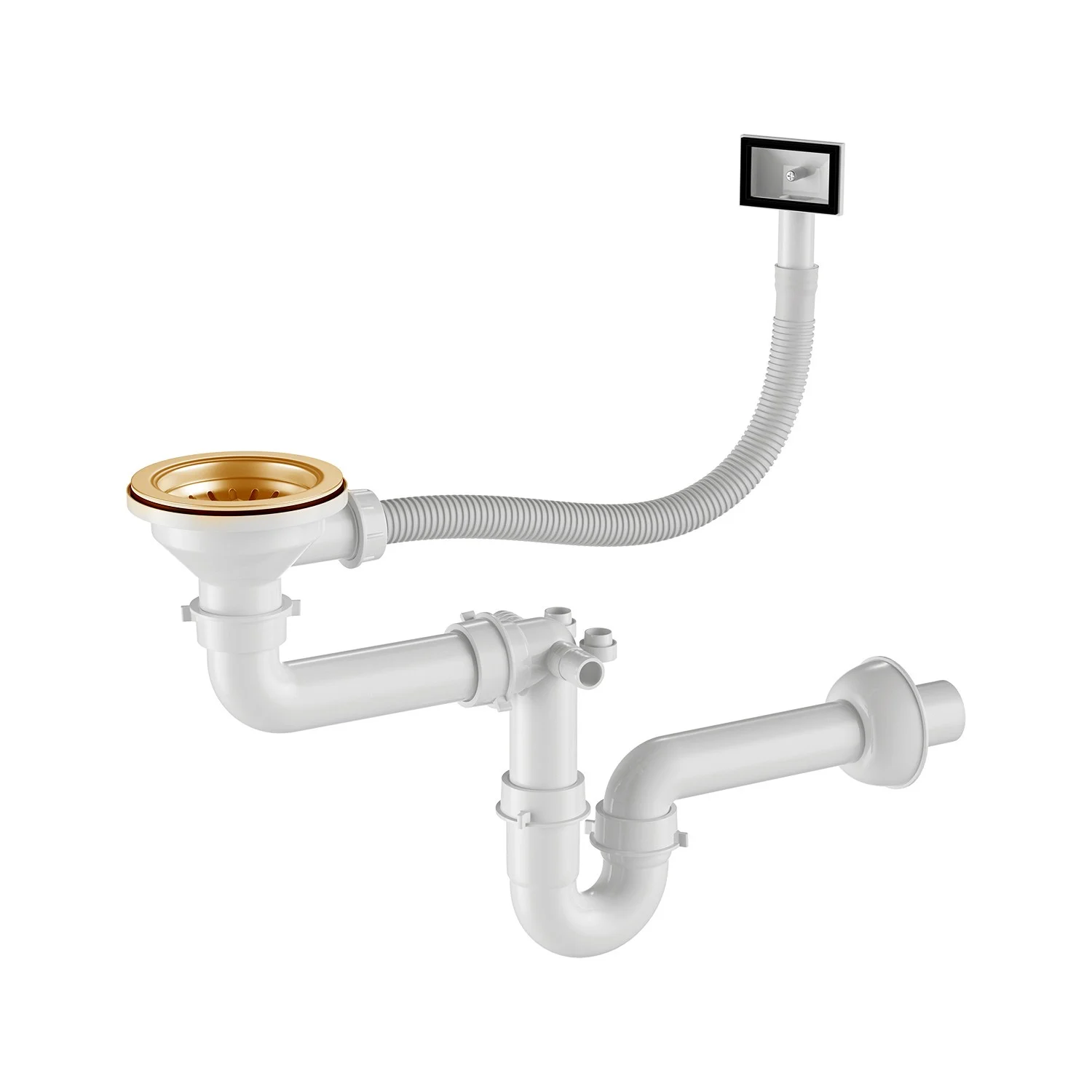 Edelstahl-Küchenspülbecken 60x50 Roségold von Velazo.